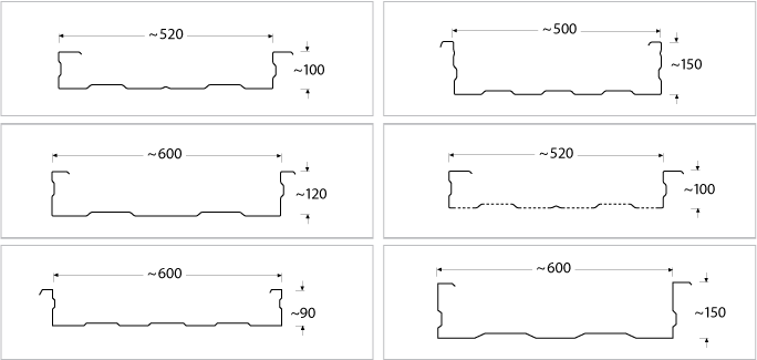 cross-section liner tray